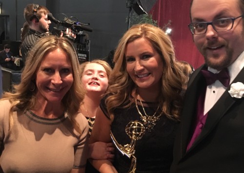 Dana Catie and Luke with the 2015 Regional Emmy for best magazine program